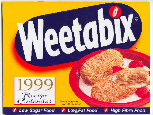 1999 Weetabix Recipe calendar