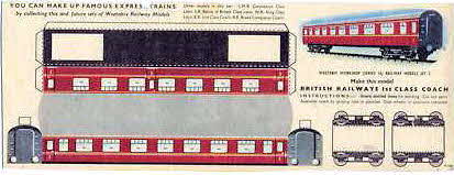 Weetabix Workshop Series 16 Railway Models  British Railways 1s