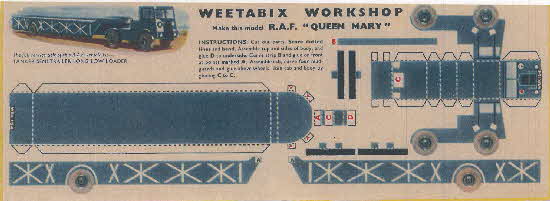 Weetabix workshop Series 9 RAF Queen Mary