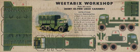 Weetabix workshop series 9 Army 10ton Load Carrier (betr)
