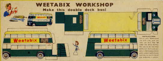 Weetabix workshop series 1 Double Deck Bus