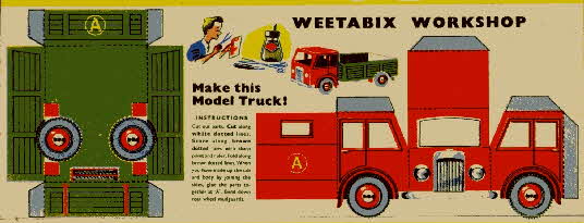 Weetabix workshop series 1 Model Truck