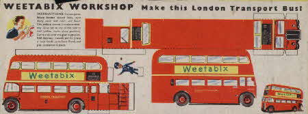 Weetabix workshop series 2 London Transport bus (betr)