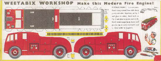 Weetabix workshop series 2 Modern Fire Engine