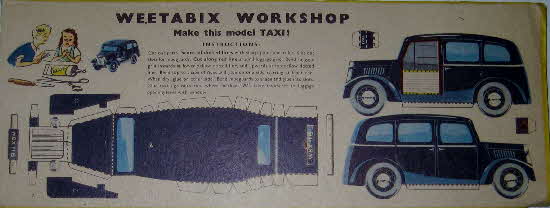 1954 Weetabix workshop series 3 Taxi