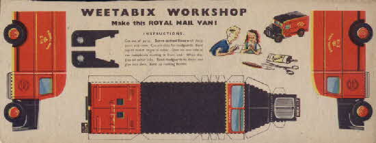 Weetabix workshop series 3 Royal Mail Van (betr)