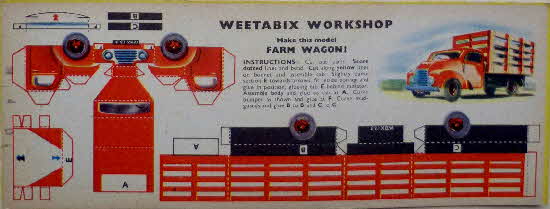 1950s Weetabix Workshop Series 6 Farm Wagon