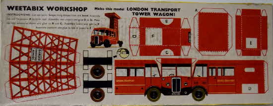 1955 Jan Weetabix workshop series 6 London Transport Tower Waggon