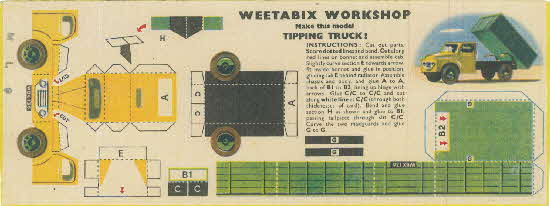 Weetabix workshop series 6 Tipping Truck
