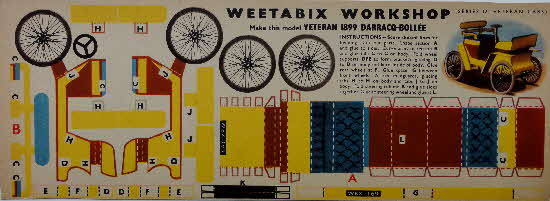 Weetabix Workshop Veteran Cars Series 12 1899 Darracq-Bollee