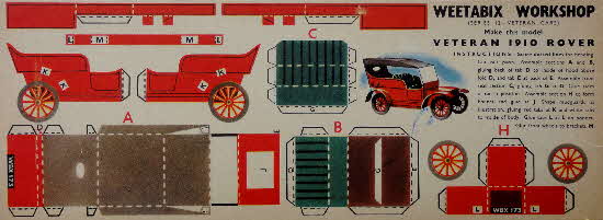 Weetabix Workshop Veteran Cars Series 12 1910 Rover