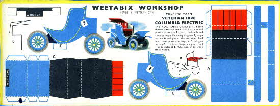 Weetabix workshop series 10 Veteran 1898 Columbia Electric