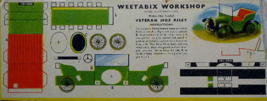 Weetabix workshop series 10 Veteran 1909 Riley