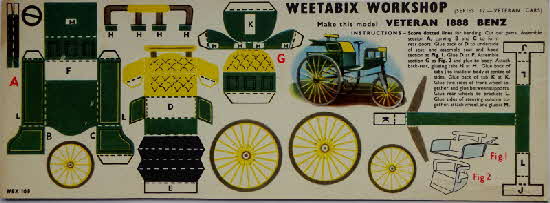 Weetabix workshop series 12 Veteran 1888 Benz possible promotional gift
