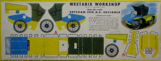 Weetabix workshop series 12 Veteran 1910 A C Sociable
