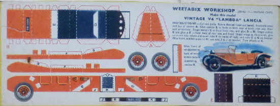 1950s Weetabix Workshop Series 11 Lancia