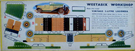 Weetabix Workshop Series 13 2 Litre Lagonda