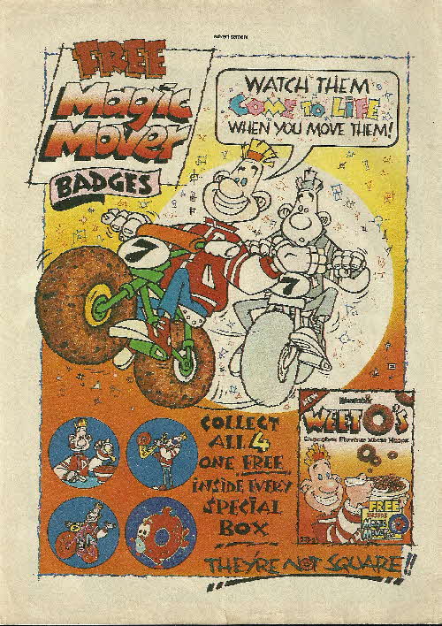 1987 Weetos Magic Badges