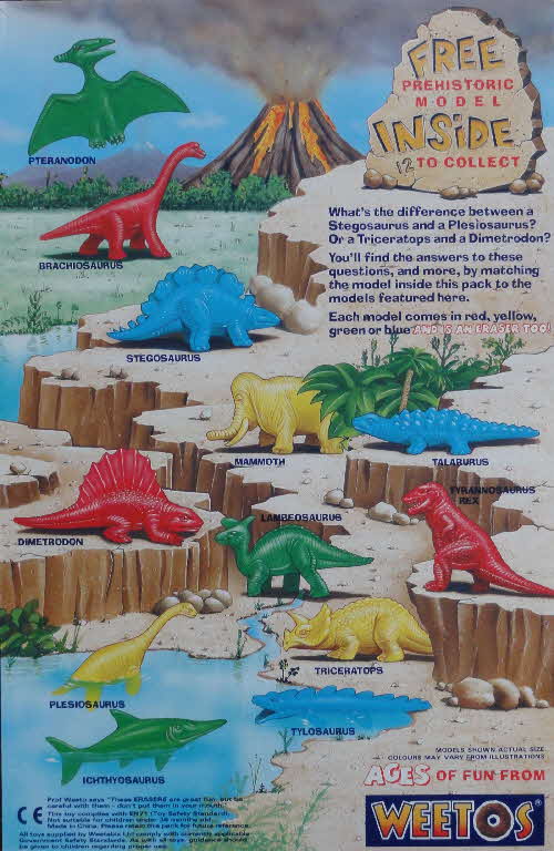 1992 Weetos Dinosaur Rubbers1