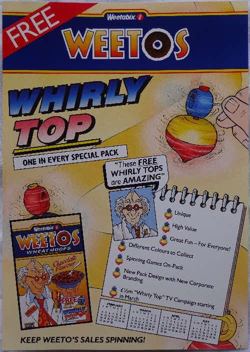 1990 Weetos Whirly Top Weetabix planner