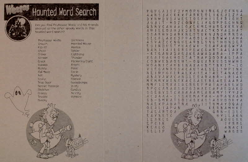 2004 Weetos Scooby Doo 2 Spooky Moving Picture - HAunted Wordsearch (2)