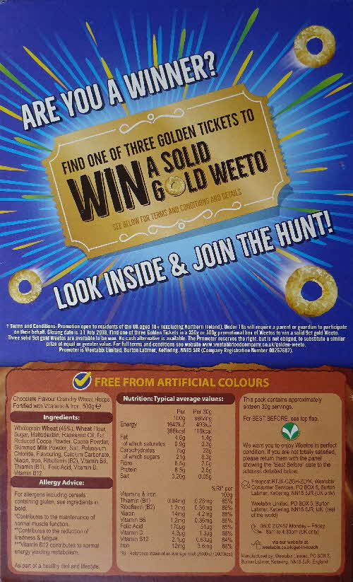 2017 Weetos Win a Gold Weeto
