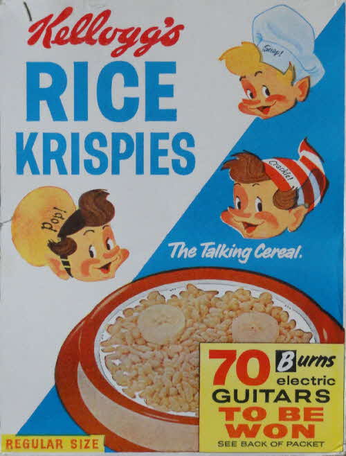 1970s Burns Electric Guitar Competition issued with Kelloggs Rice Krispies