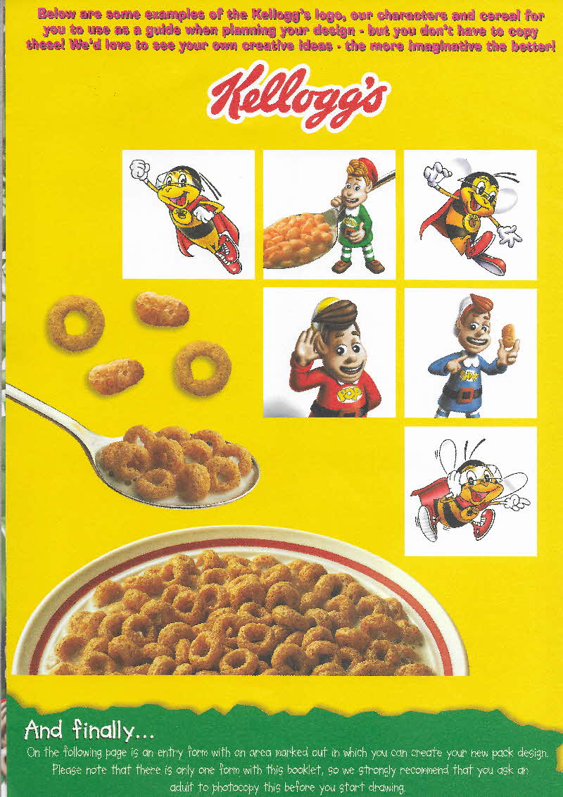 2000 Rice Krispies Design you Own Pack 4