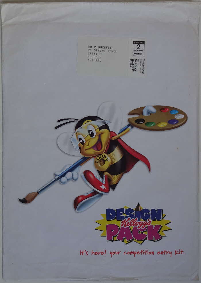 2000 Rice Krispies Design you Own Pack envelope