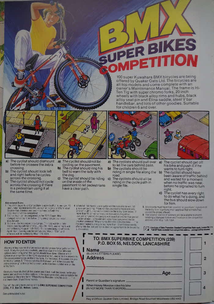 1984 Sugar Puffs Bike Riders Action Fun Kit (9)