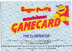 1991 Sugar Puffs Scratchees Game cards 2