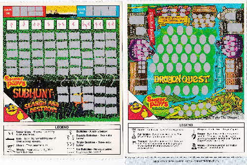 1991 Sugar Puffs Scratchees Game cards open 2 (2)