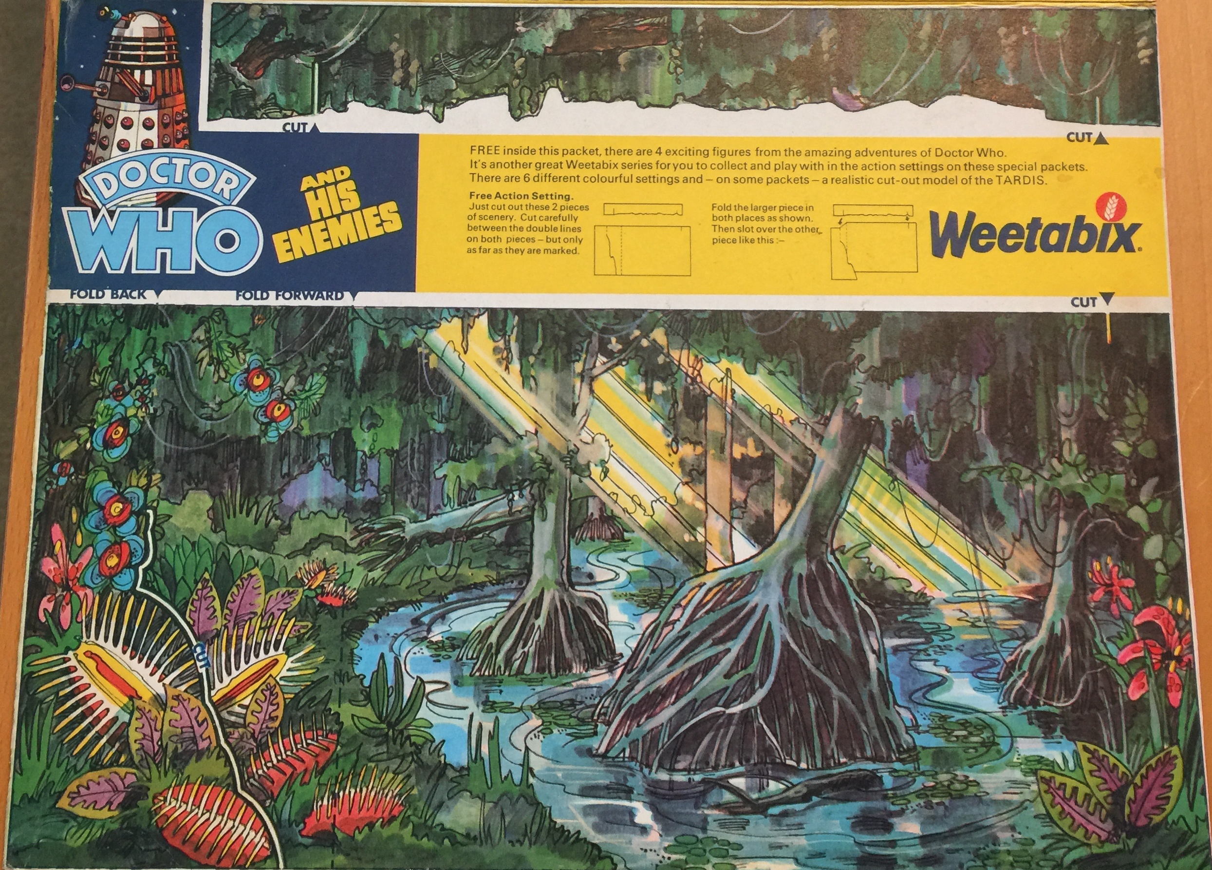 1975 Weetabix Dr Who & Enemies Swamp Pack