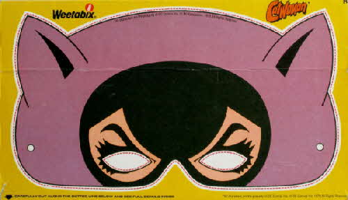 1980 Weetabix Batman Face Mask Catwoman small