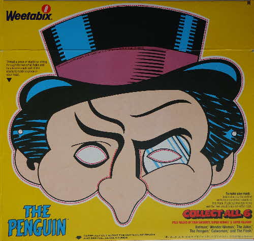 1980 Weetabix Batman Facemasks - Penguin