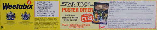 1980 Weetabix Star Trek Motion Picture poster form